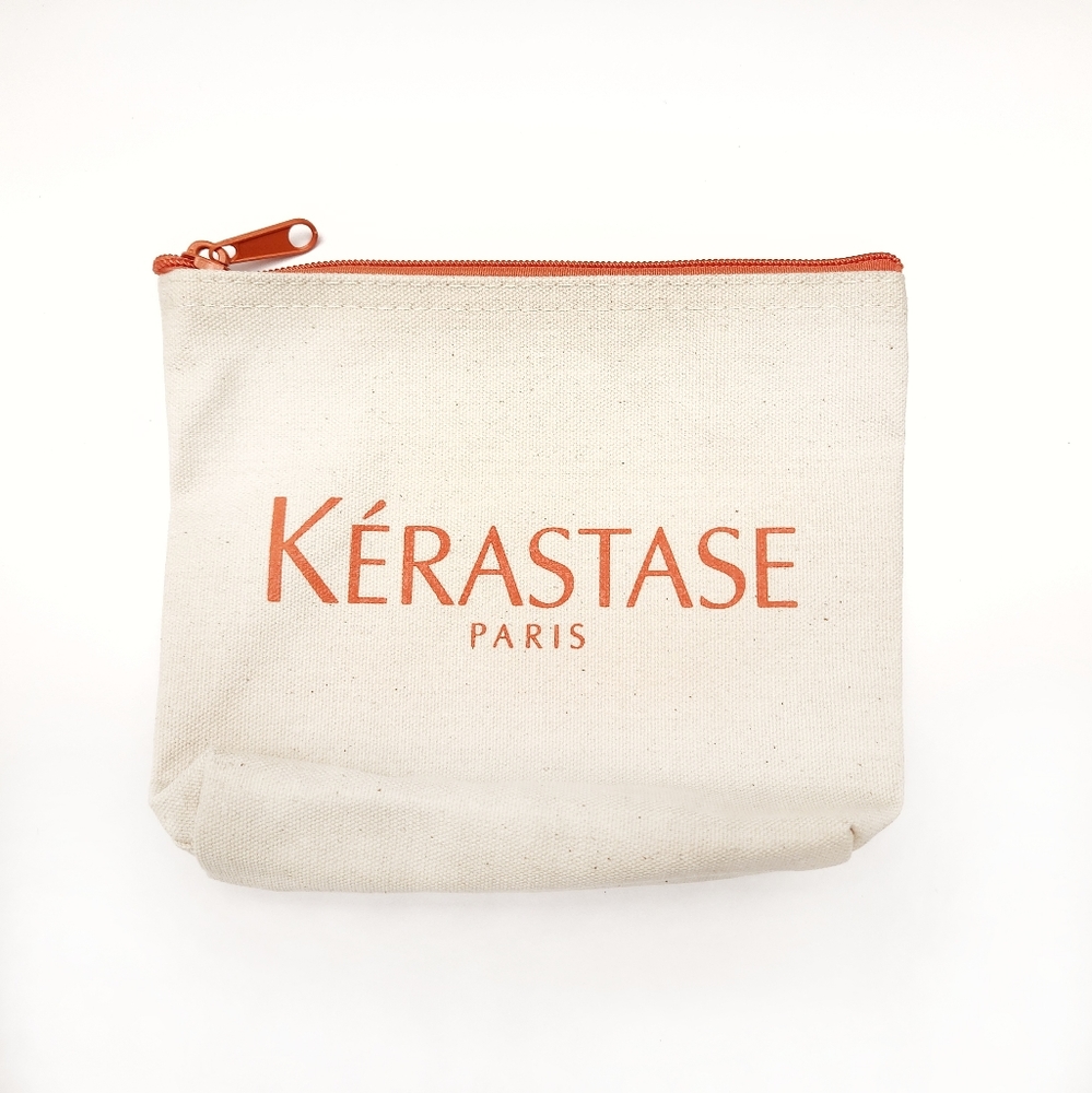 New Sealed Kerastase Zippered Cosmetic / Makeup Bag Pouch